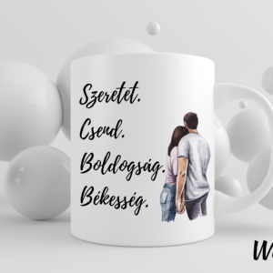 Szeretet, csend... bögre